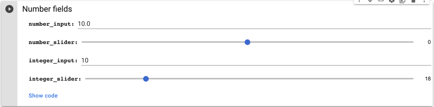 Explore the power of Google Colab for visualizing and adjusting numerical data with intuitive sliders and input fields for seamless manipulation.